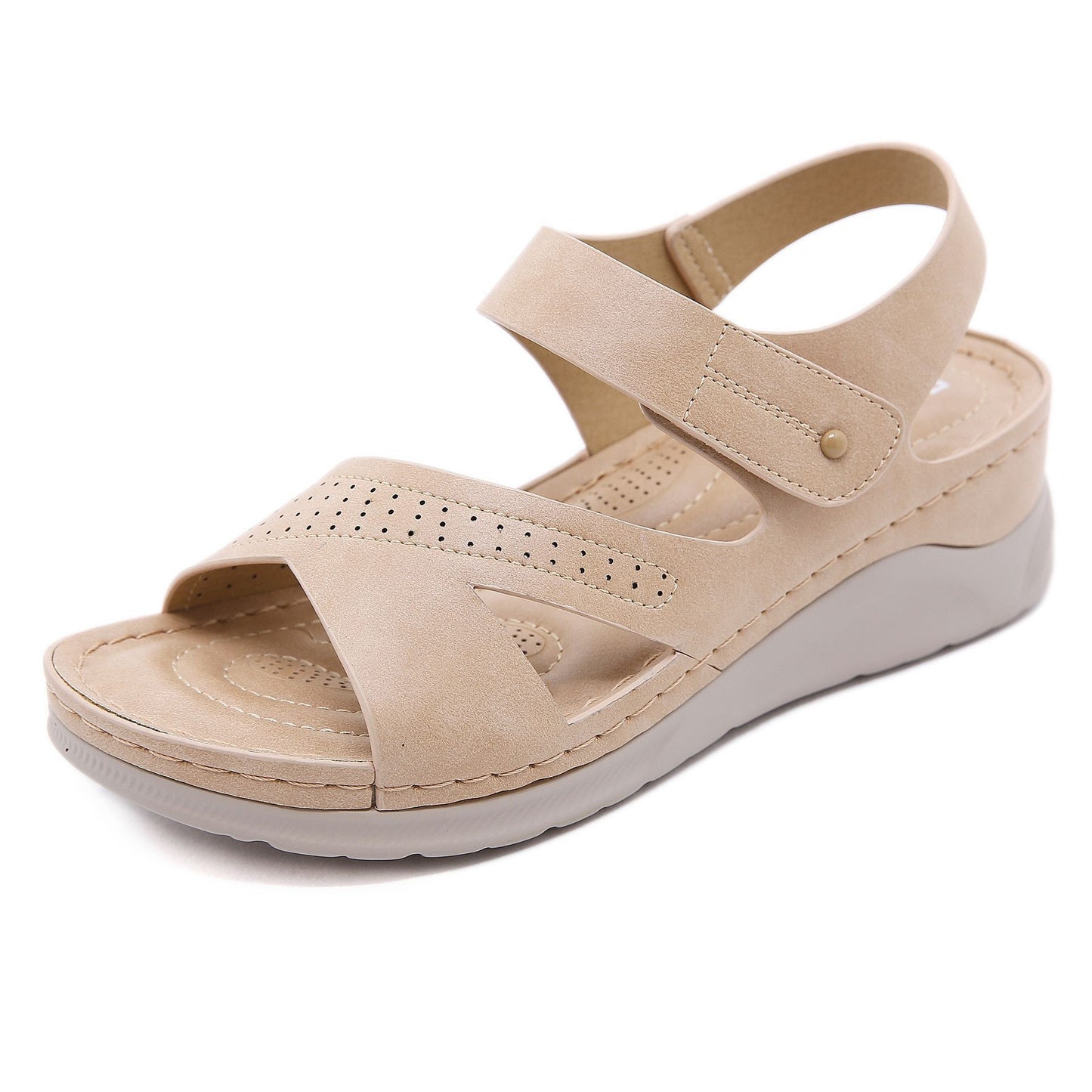 Women Soft Wedges Sandals with Strap