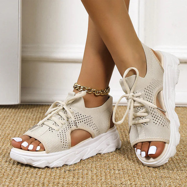 [New Arrivals] PREMIUM Stylish Platform Hollow-out Orthopedic Sandals