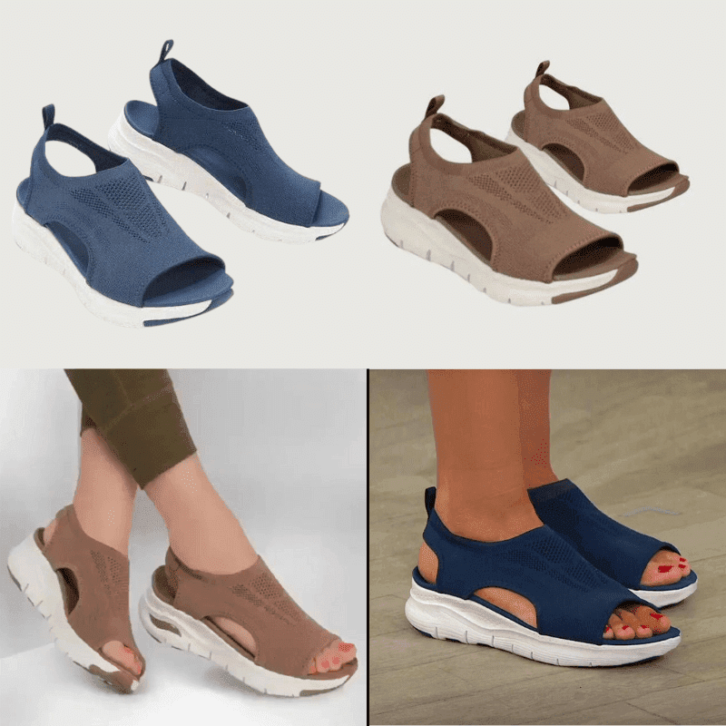 [Díol Te 2024] Sandals Spórt Sleamhnán Ortaipéideach Slingback Nigh