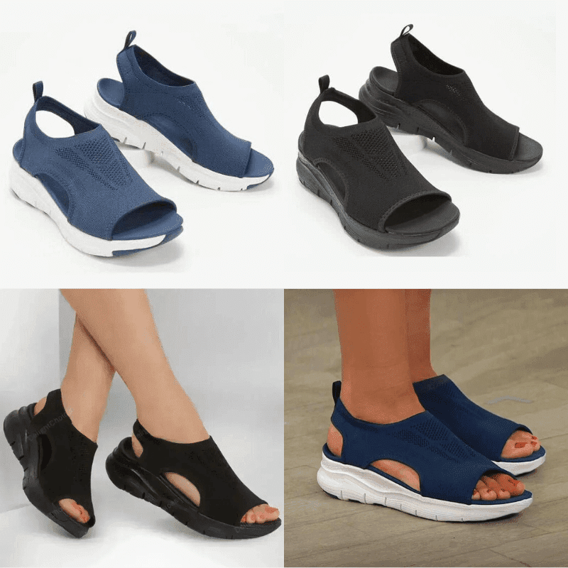 [Díol Te 2024] Sandals Spórt Sleamhnán Ortaipéideach Slingback Nigh