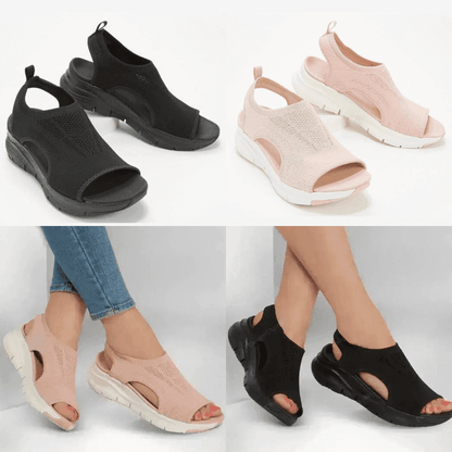 [Díol Te 2024] Sandals Spórt Sleamhnán Ortaipéideach Slingback Nigh